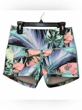 Belle & Bell Tropical Floral Print Training Shorts Size XS